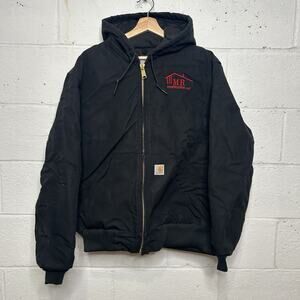 Vintage Carhartt Quilted Hooded Active Jacket “Black” J140